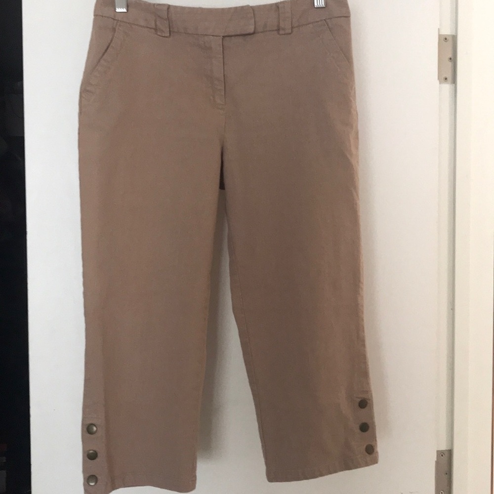 Tan capris worn once and washed